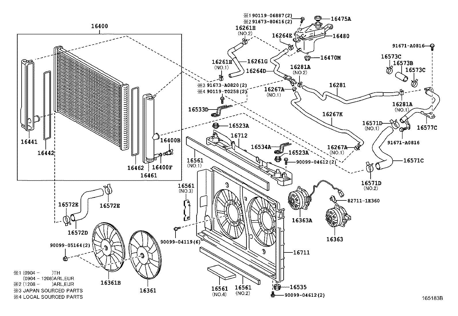  PRIUS |  RADIATOR WATER OUTLET