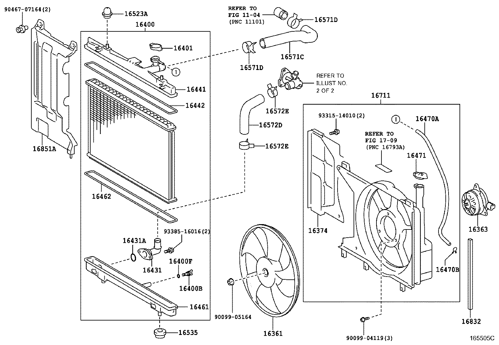  YARIS |  RADIATOR WATER OUTLET