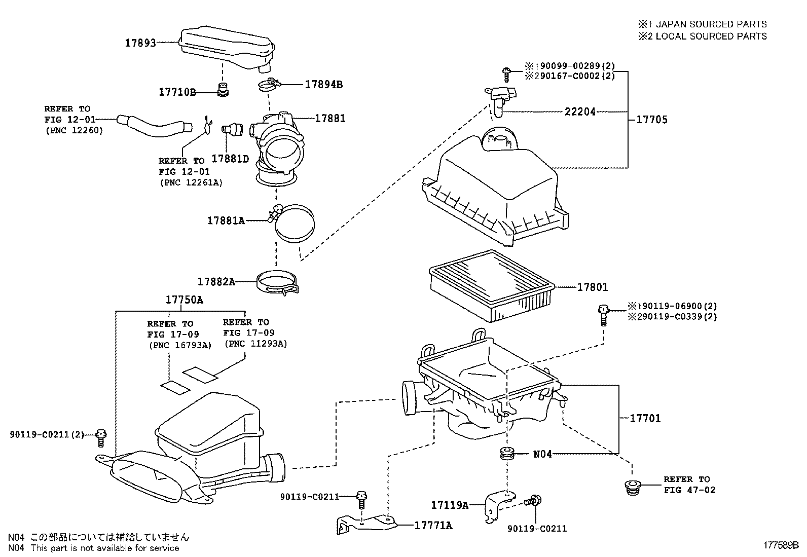  CAMRY HYBRID CHINA |  AIR CLEANER