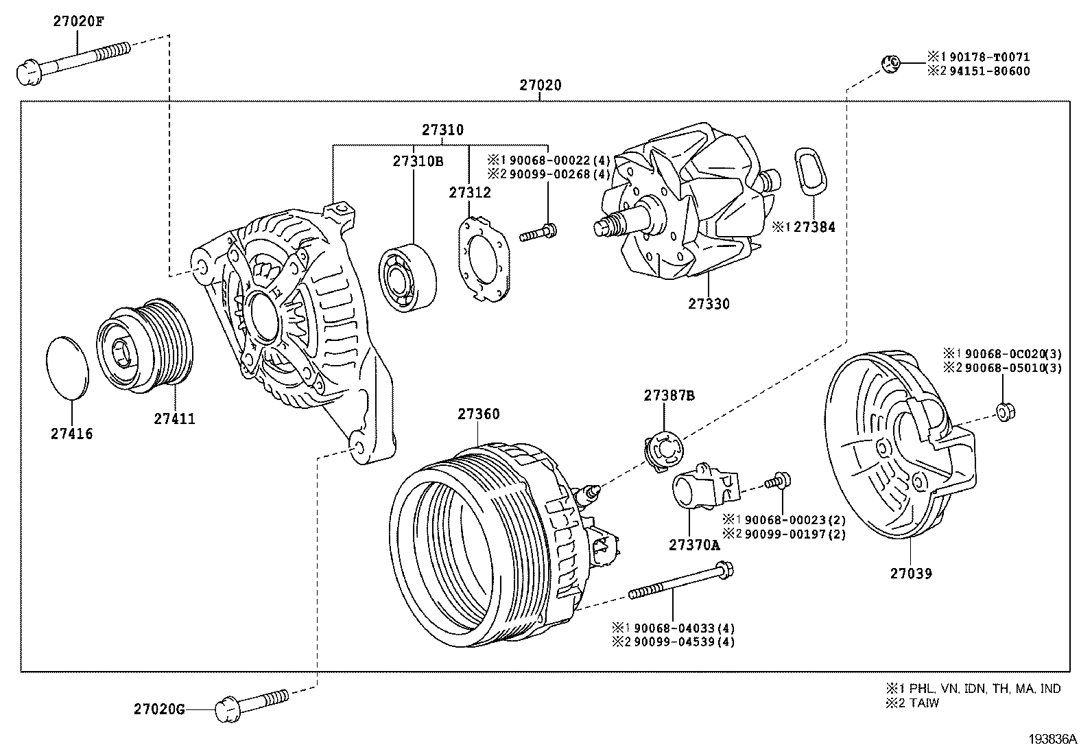  CAMRY HYBRID ASIA |  ALTERNATOR