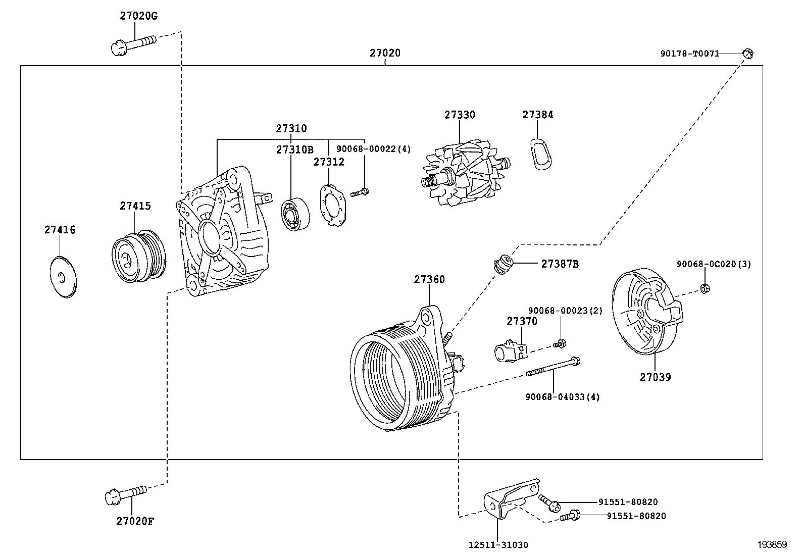  CAMRY AURION HV ARL |  ALTERNATOR