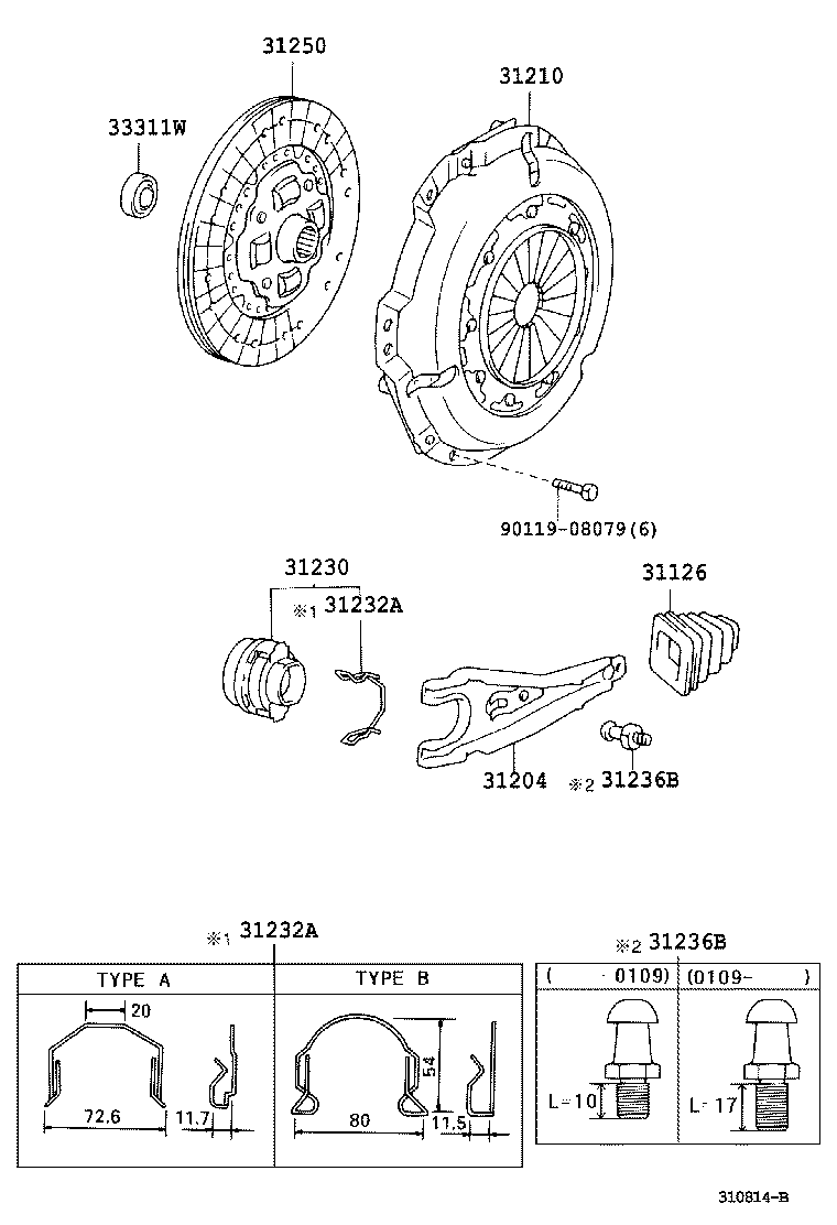  DYNA |  CLUTCH RELEASE FORK