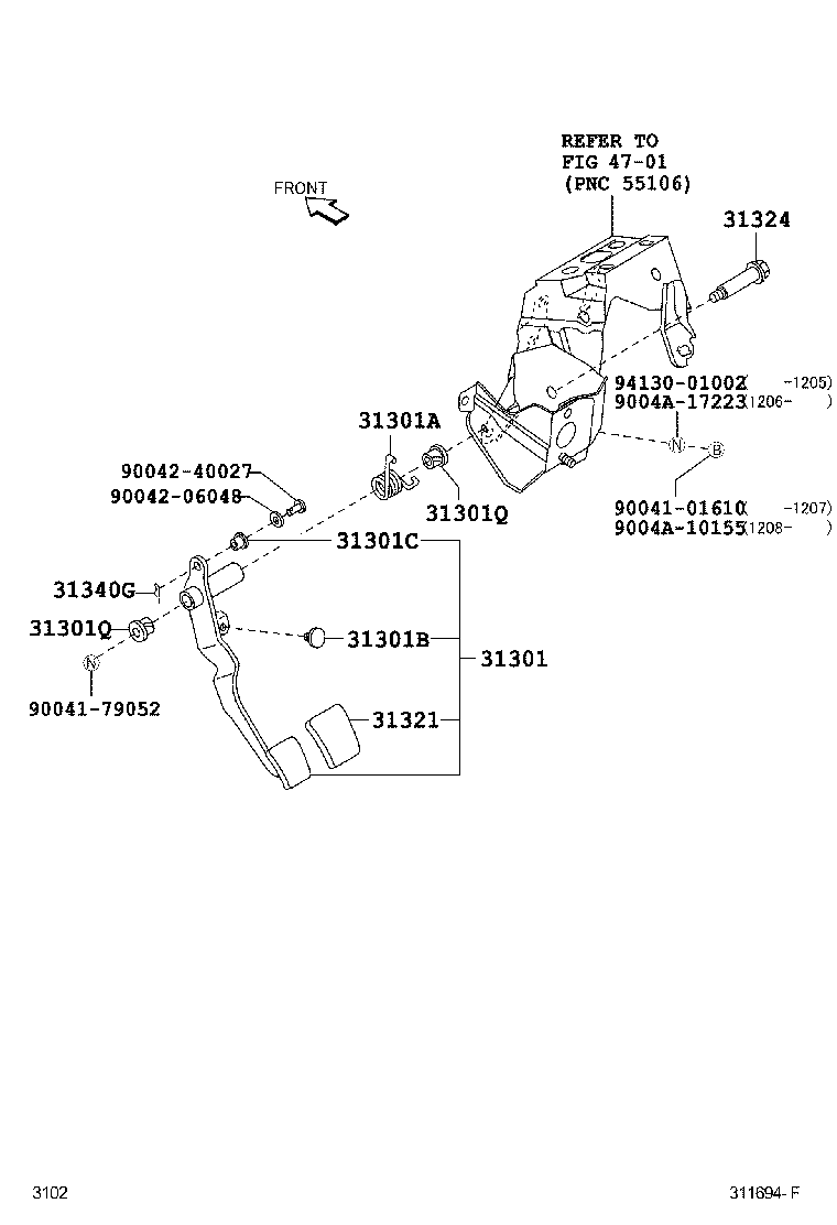  RUSH |  CLUTCH PEDAL FLEXIBLE HOSE