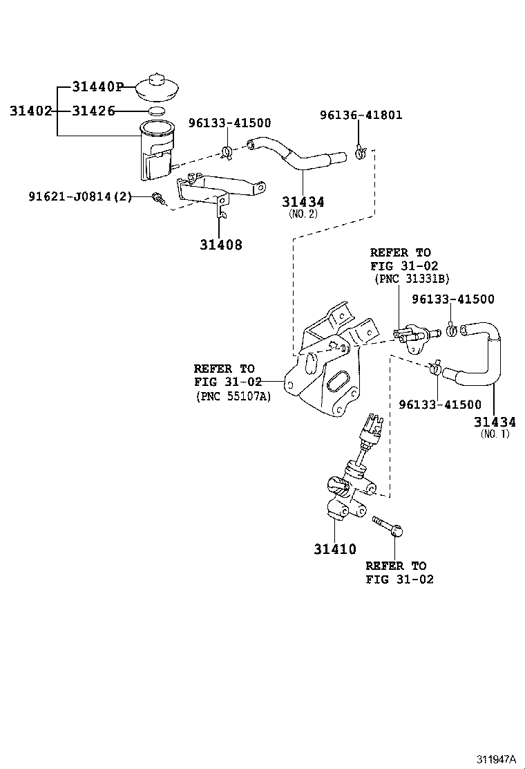  FJ CRUISER |  CLUTCH MASTER CYLINDER