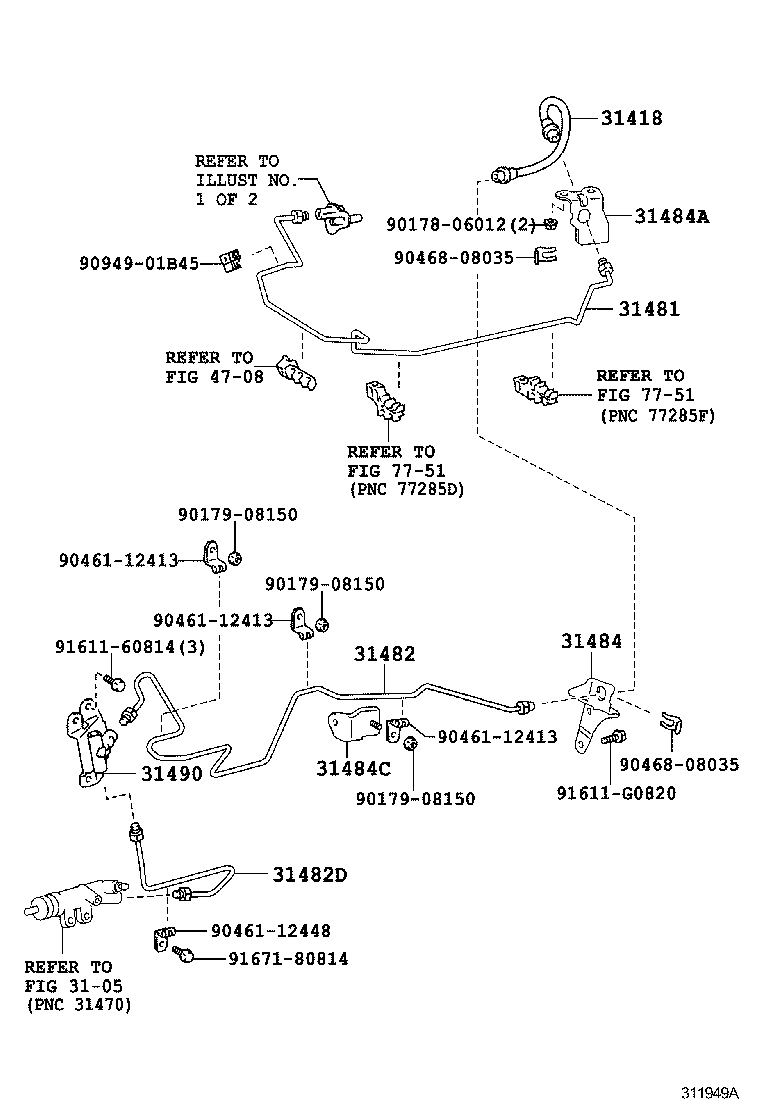  FJ CRUISER |  CLUTCH PEDAL FLEXIBLE HOSE