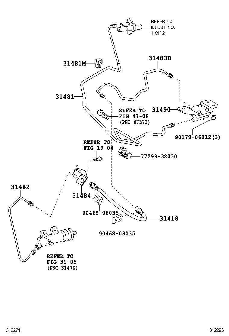  LAND CRUISER PRADO |  CLUTCH PEDAL FLEXIBLE HOSE