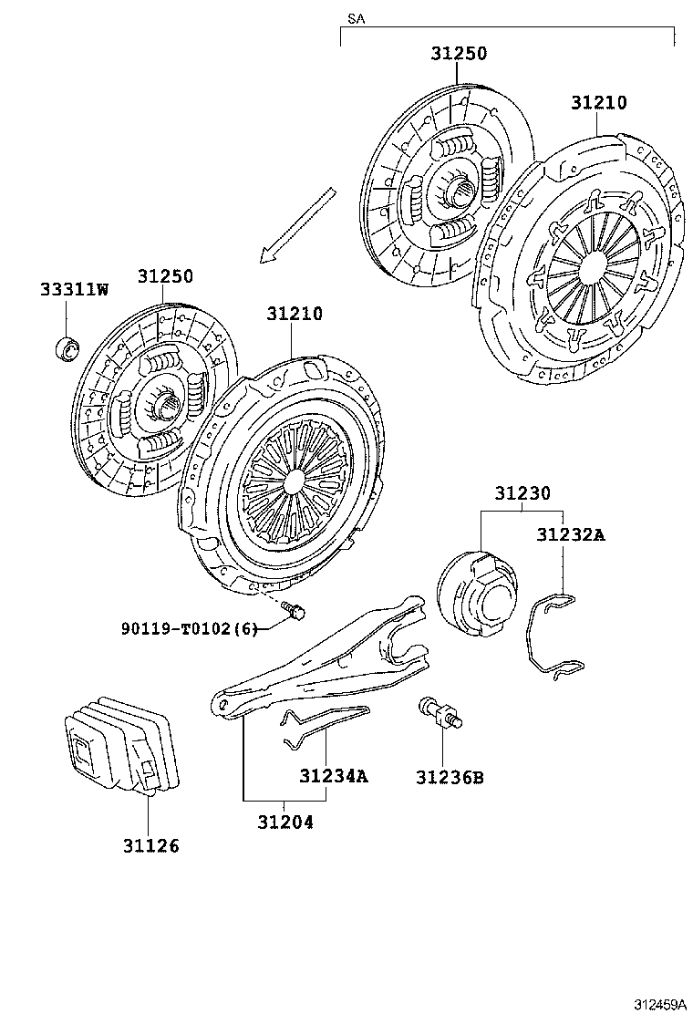  FORTUNER |  CLUTCH RELEASE FORK
