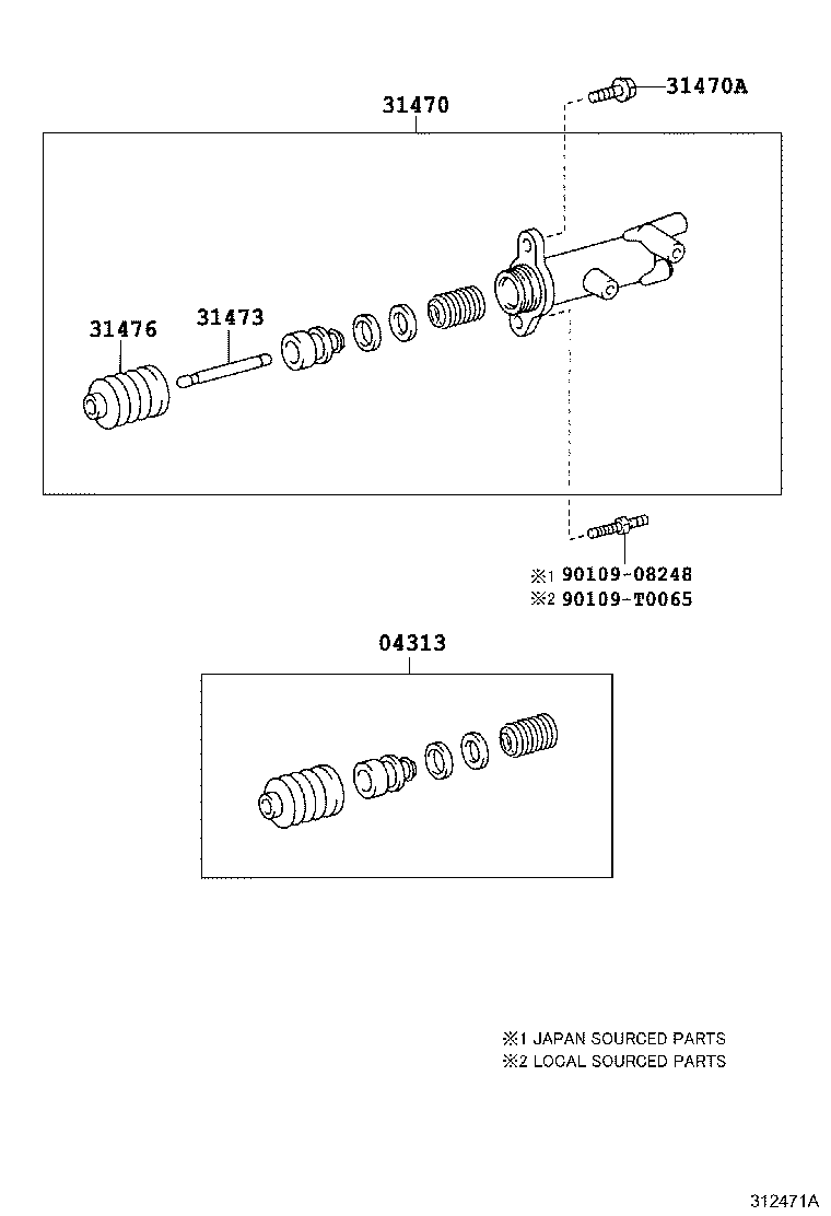 FORTUNER |  CLUTCH RELEASE CYLINDER