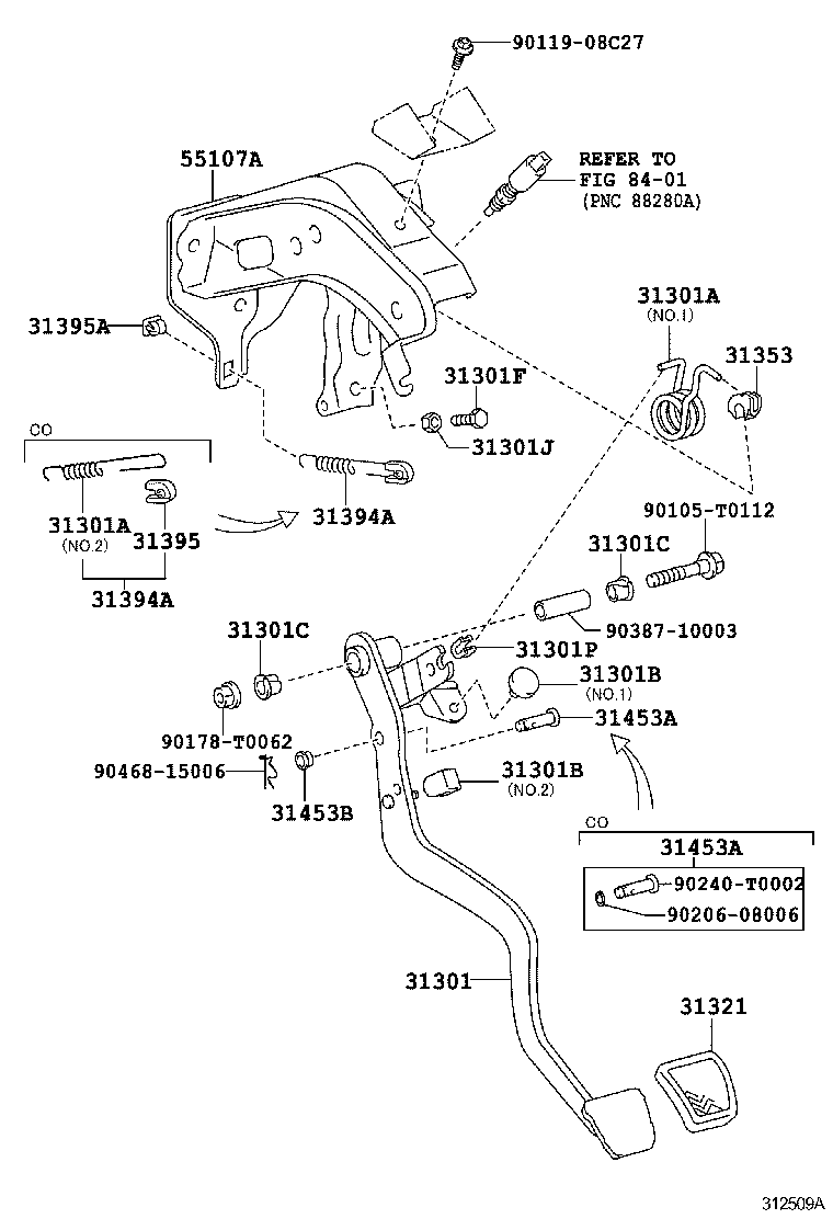 FORTUNER |  CLUTCH PEDAL FLEXIBLE HOSE