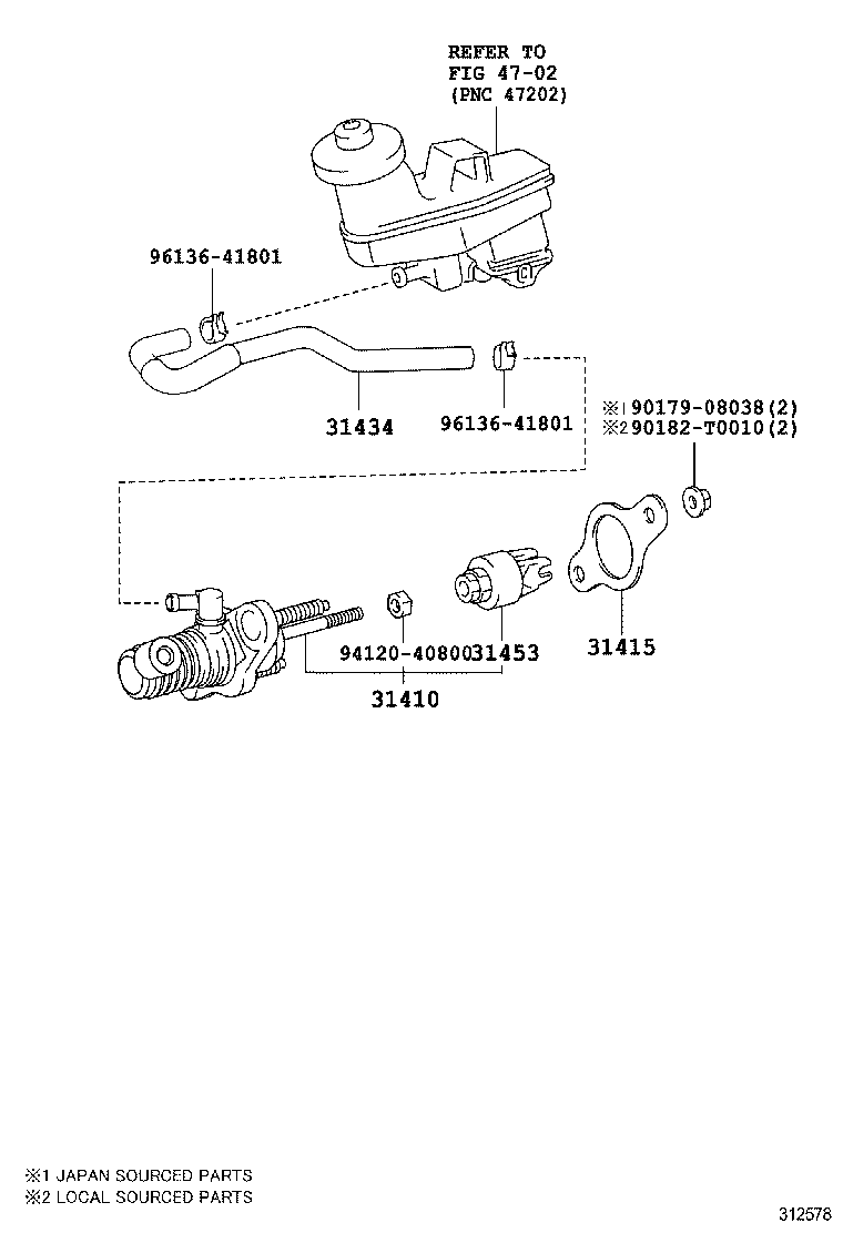  CAMRY AURION HV ARL |  CLUTCH MASTER CYLINDER