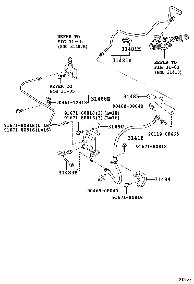  CAMRY AURION HV ARL |  CLUTCH PEDAL FLEXIBLE HOSE