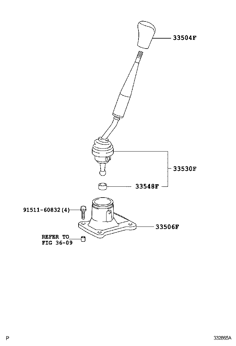  FJ CRUISER |  SHIFT LEVER RETAINER