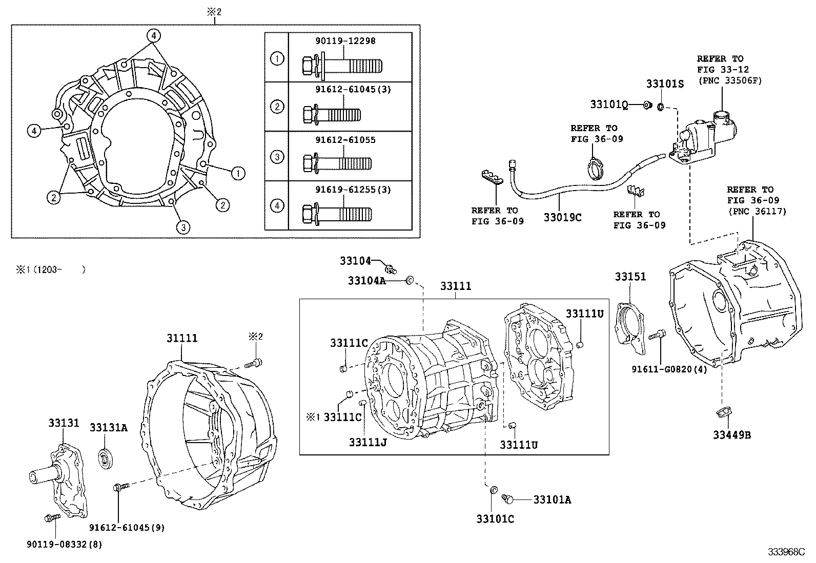  LAND CRUISER PRADO |  CLUTCH HOUSING TRANSMISSION CASE MTM