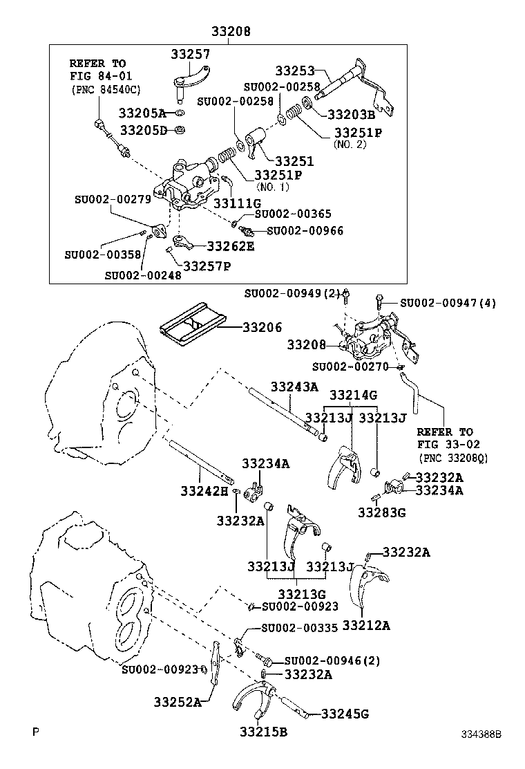  DYNA |  GEAR SHIFT FORK LEVER SHAFT MTM