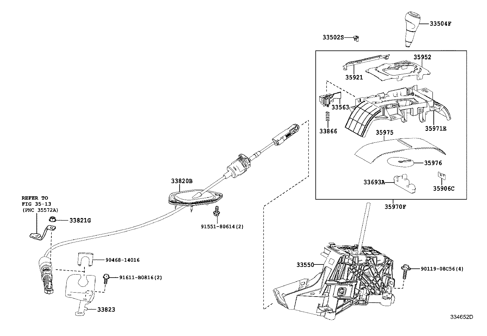  RAV4 |  SHIFT LEVER RETAINER