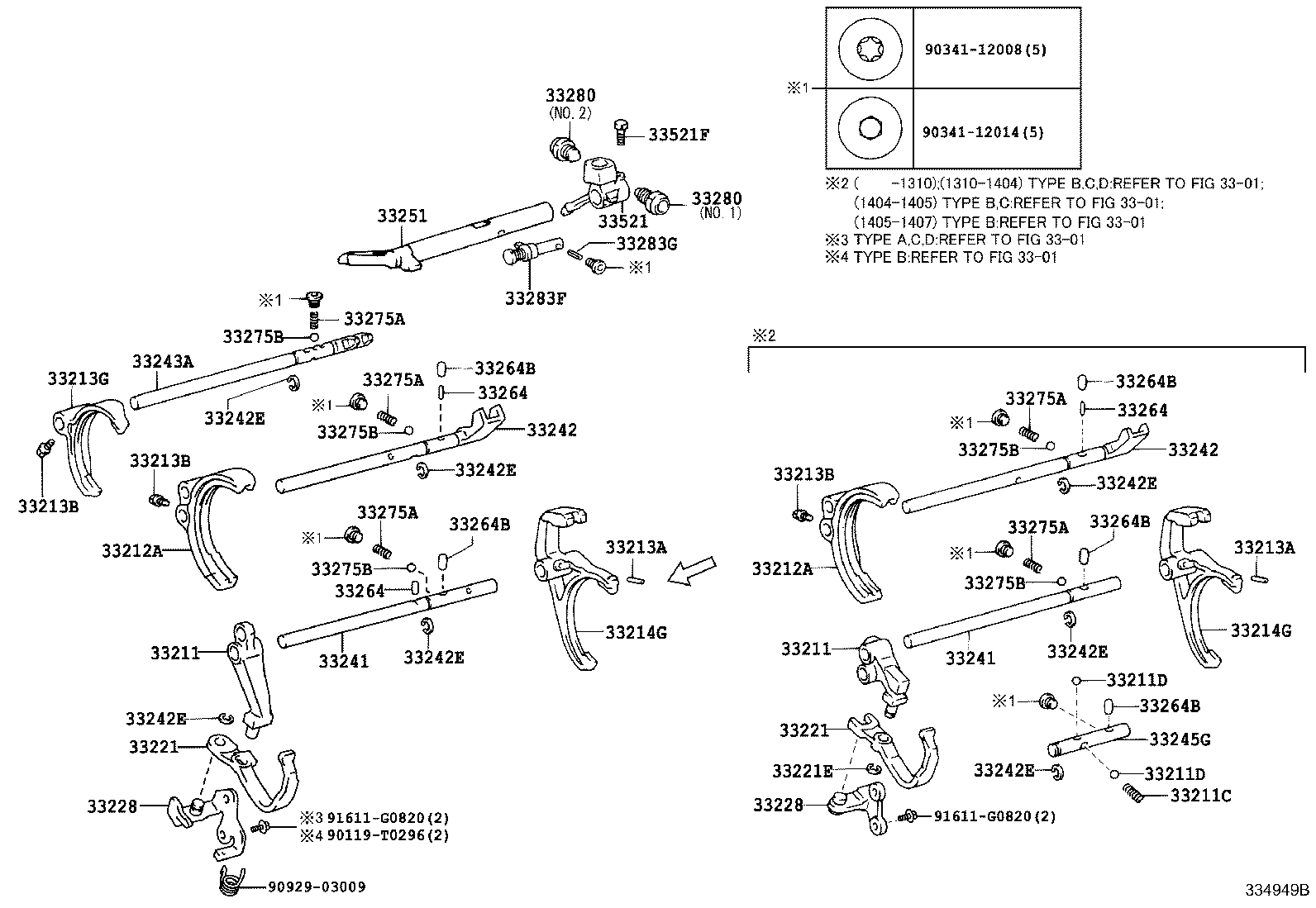  FORTUNER |  GEAR SHIFT FORK LEVER SHAFT MTM