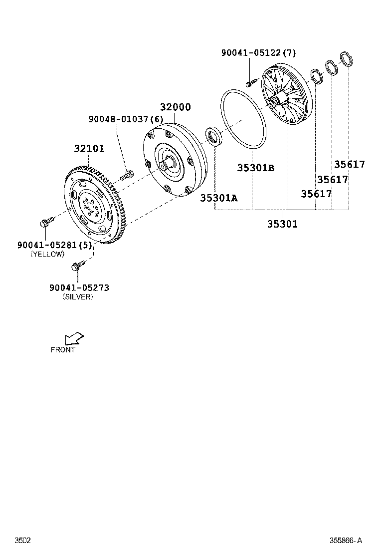  RUSH |  TORQUE CONVERTER FRONT OIL PUMP CHAIN ATM