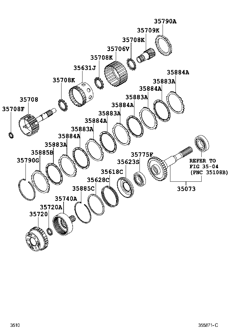  RUSH |  PLANETARY GEAR REVERSE PISTON COUNTER GEAR ATM