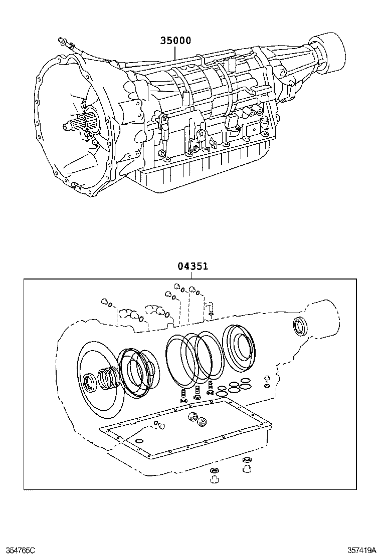  4RUNNER |  TRANSAXLE OR TRANSMISSION ASSY GASKET KIT ATM