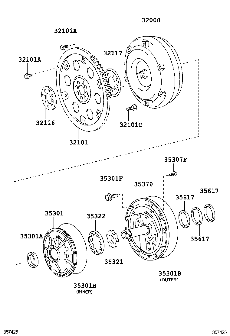  4RUNNER |  TORQUE CONVERTER FRONT OIL PUMP CHAIN ATM