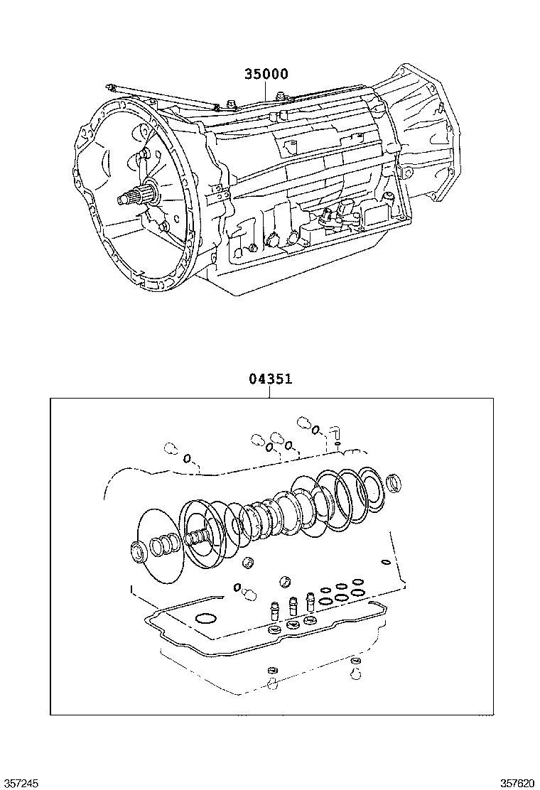 SEQUOIA |  TRANSAXLE OR TRANSMISSION ASSY GASKET KIT ATM