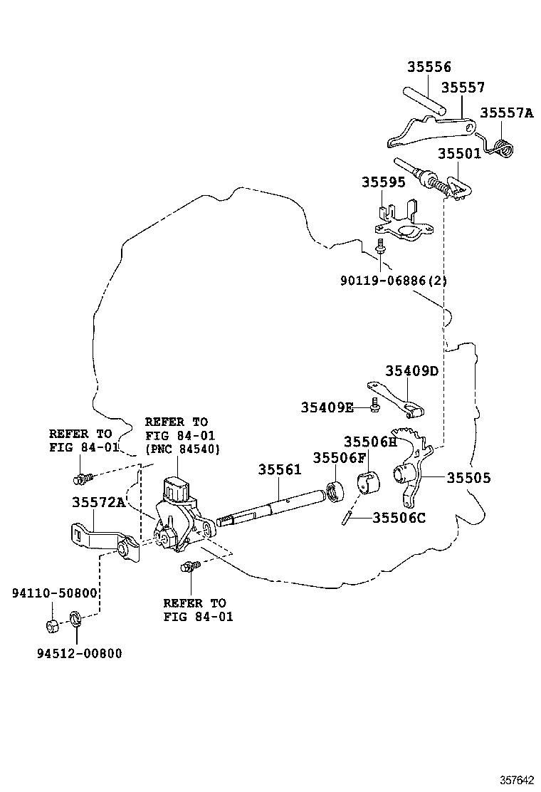  YARIS |  THROTTLE LINK VALVE LEVER ATM