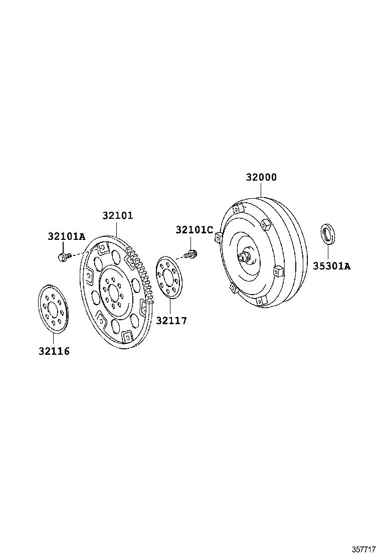  LAND CRUISER PRADO |  TORQUE CONVERTER FRONT OIL PUMP CHAIN ATM