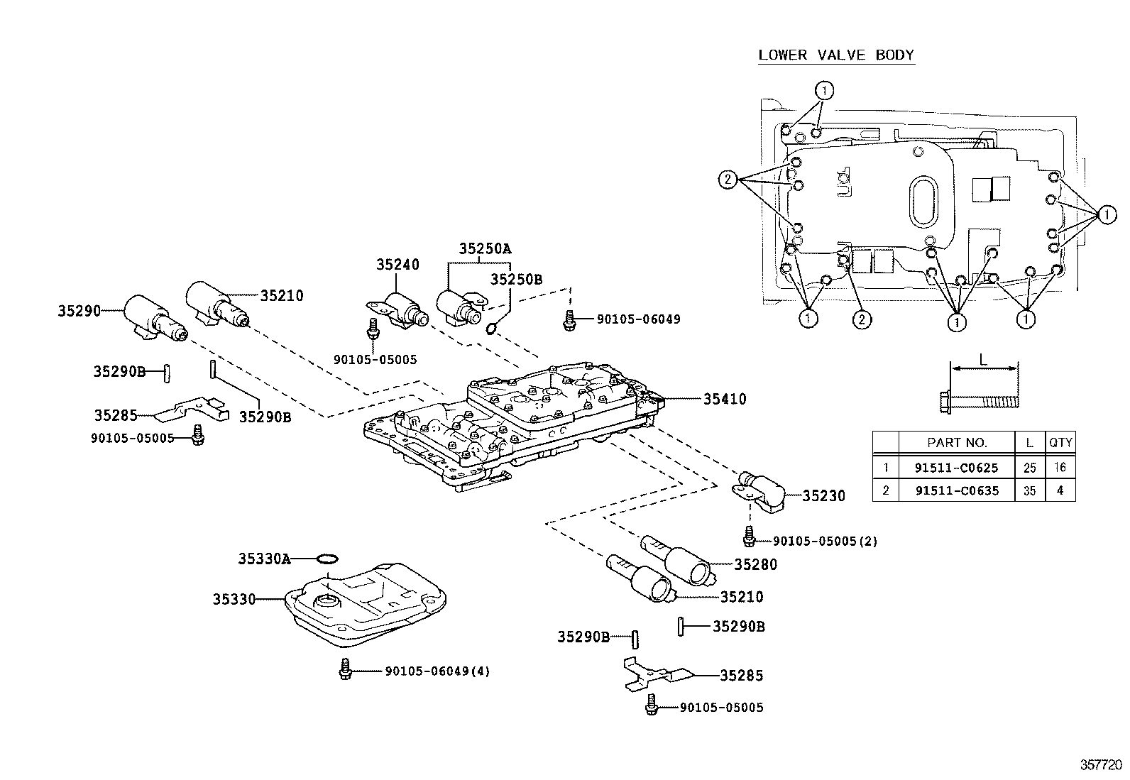  LAND CRUISER PRADO |  VALVE BODY OIL STRAINER ATM