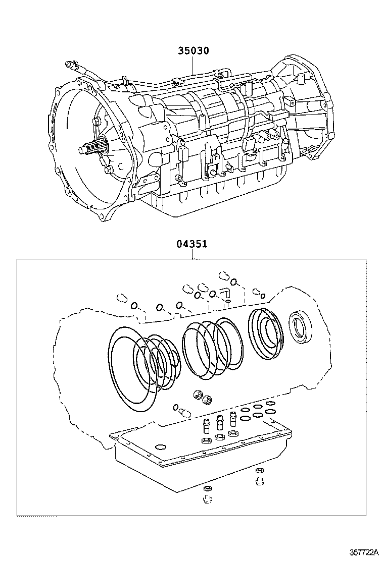  LAND CRUISER PRADO |  TRANSAXLE OR TRANSMISSION ASSY GASKET KIT ATM