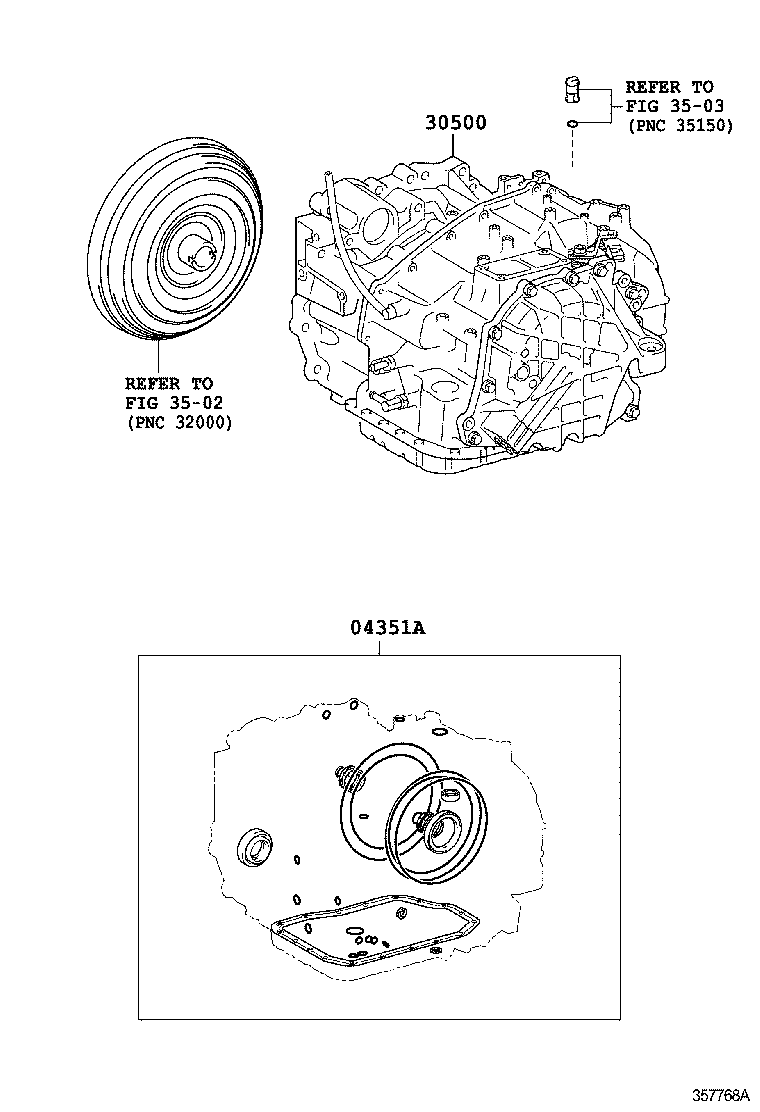  CAMRY HYBRID ASIA |  TRANSAXLE OR TRANSMISSION ASSY GASKET KIT ATM