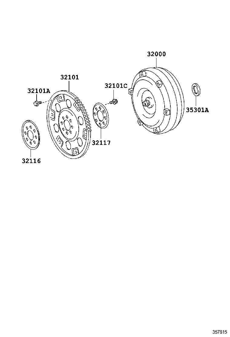 REIZ |  TORQUE CONVERTER FRONT OIL PUMP CHAIN ATM