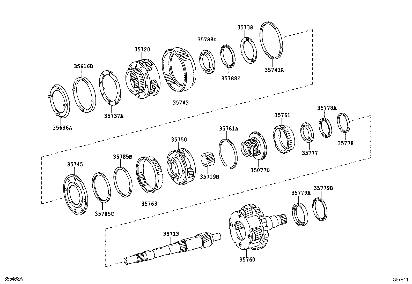  FJ CRUISER |  PLANETARY GEAR REVERSE PISTON COUNTER GEAR ATM