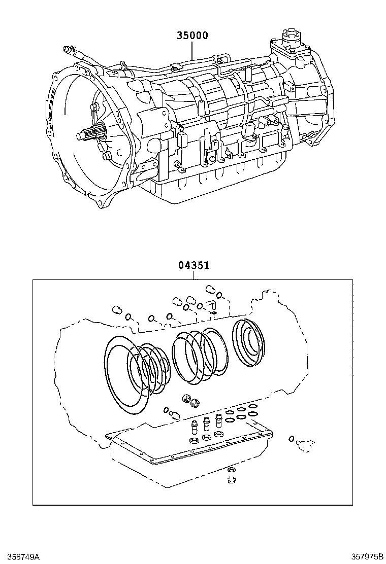  FORTUNER |  TRANSAXLE OR TRANSMISSION ASSY GASKET KIT ATM