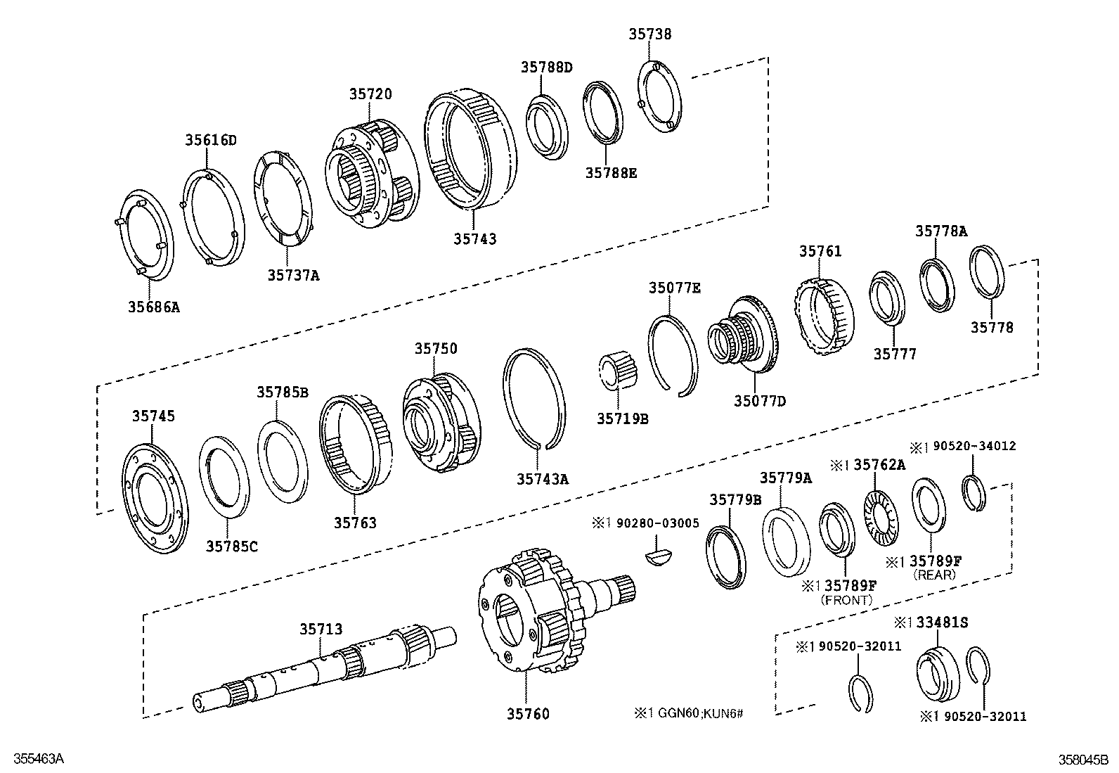  FORTUNER |  PLANETARY GEAR REVERSE PISTON COUNTER GEAR ATM