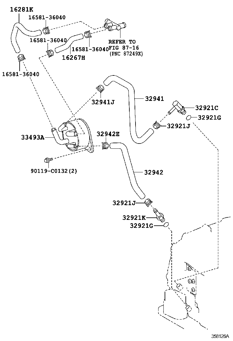  CAMRY HYBRID CHINA |  OIL COOLER TUBE ATM