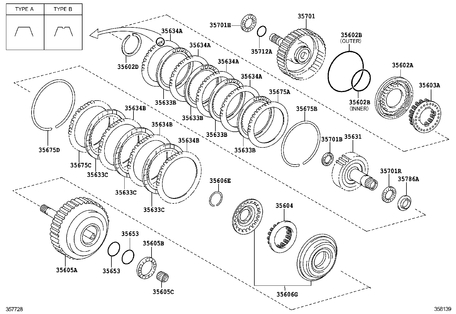  CAMRY HYBRID CHINA |  BRAKE BAND MULTIPLE DISC CLUTCH ATM