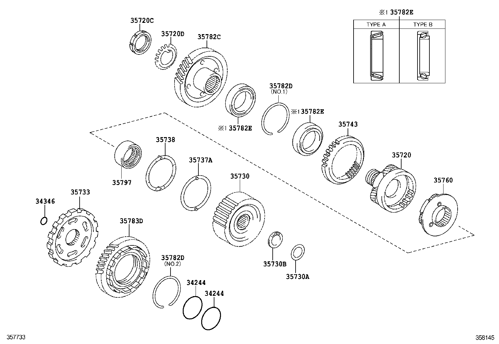  CAMRY HYBRID CHINA |  PLANETARY GEAR REVERSE PISTON COUNTER GEAR ATM