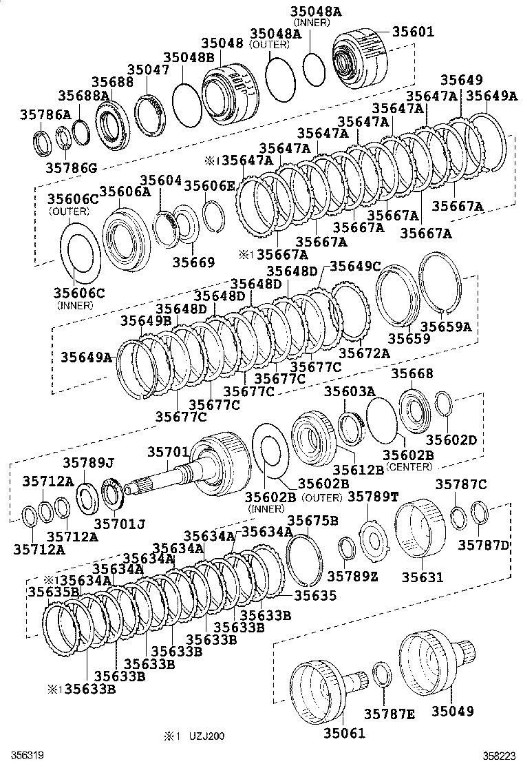  LAND CRUISER CHINA |  BRAKE BAND MULTIPLE DISC CLUTCH ATM