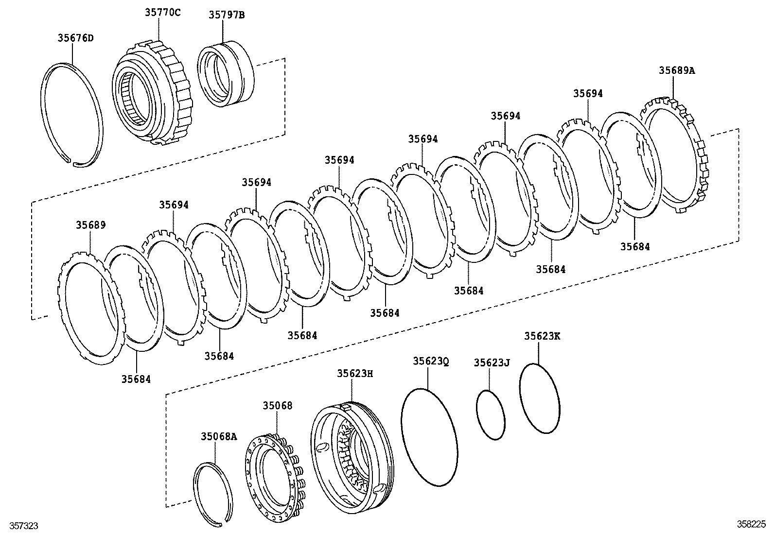  LAND CRUISER CHINA |  BRAKE NO 3 1ST REVERSE BRAKE ATM