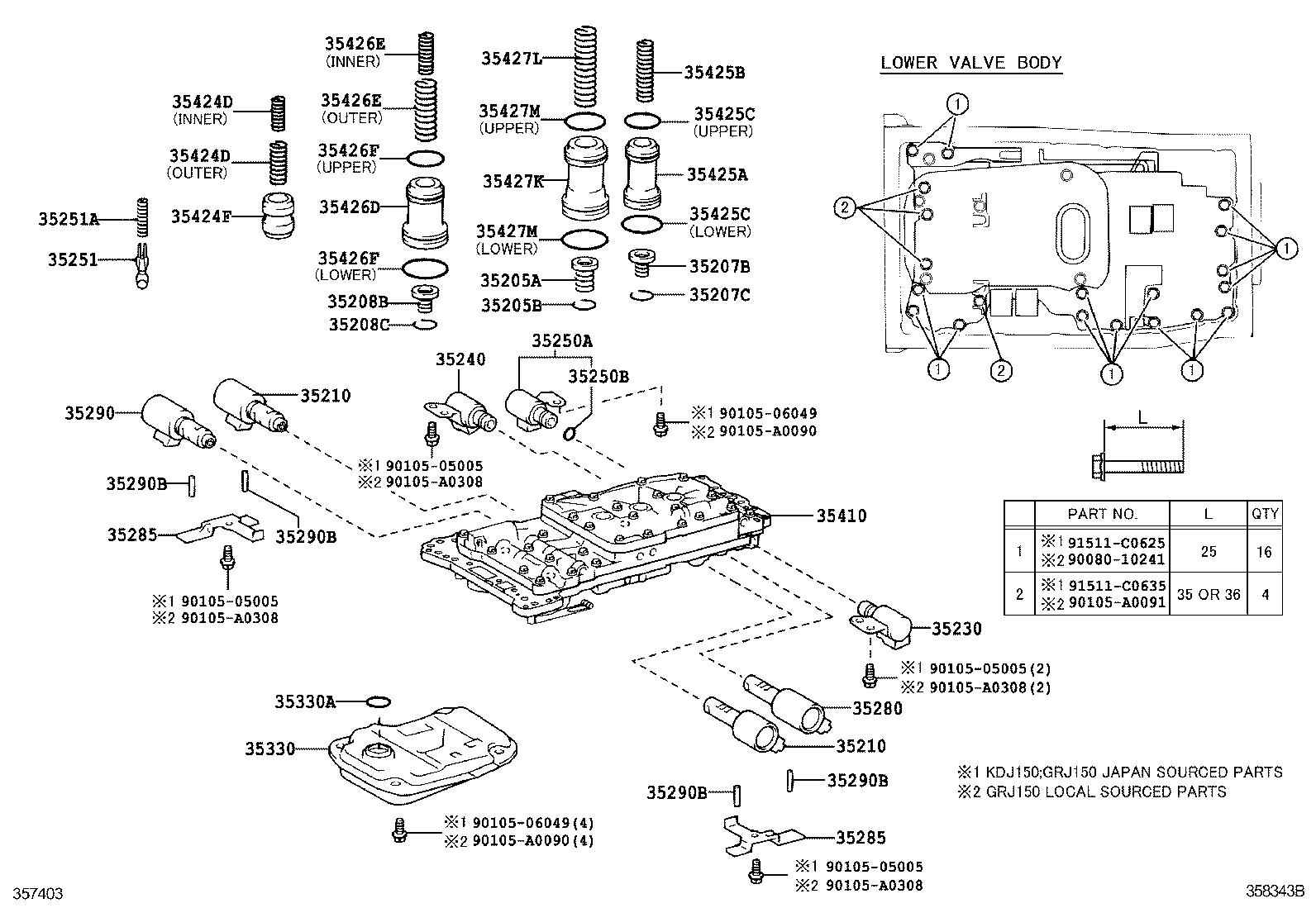  LAND CRUISER PRADO |  VALVE BODY OIL STRAINER ATM