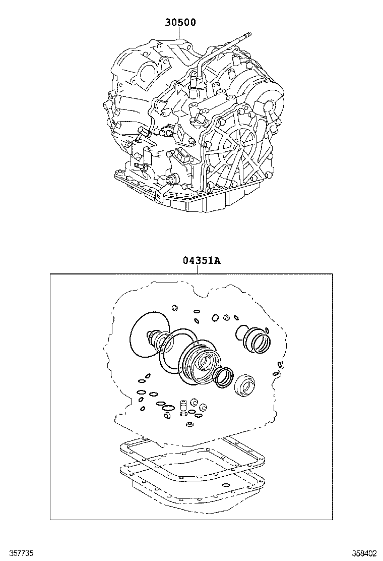  CAMRY HYBRID CHINA |  TRANSAXLE OR TRANSMISSION ASSY GASKET KIT ATM