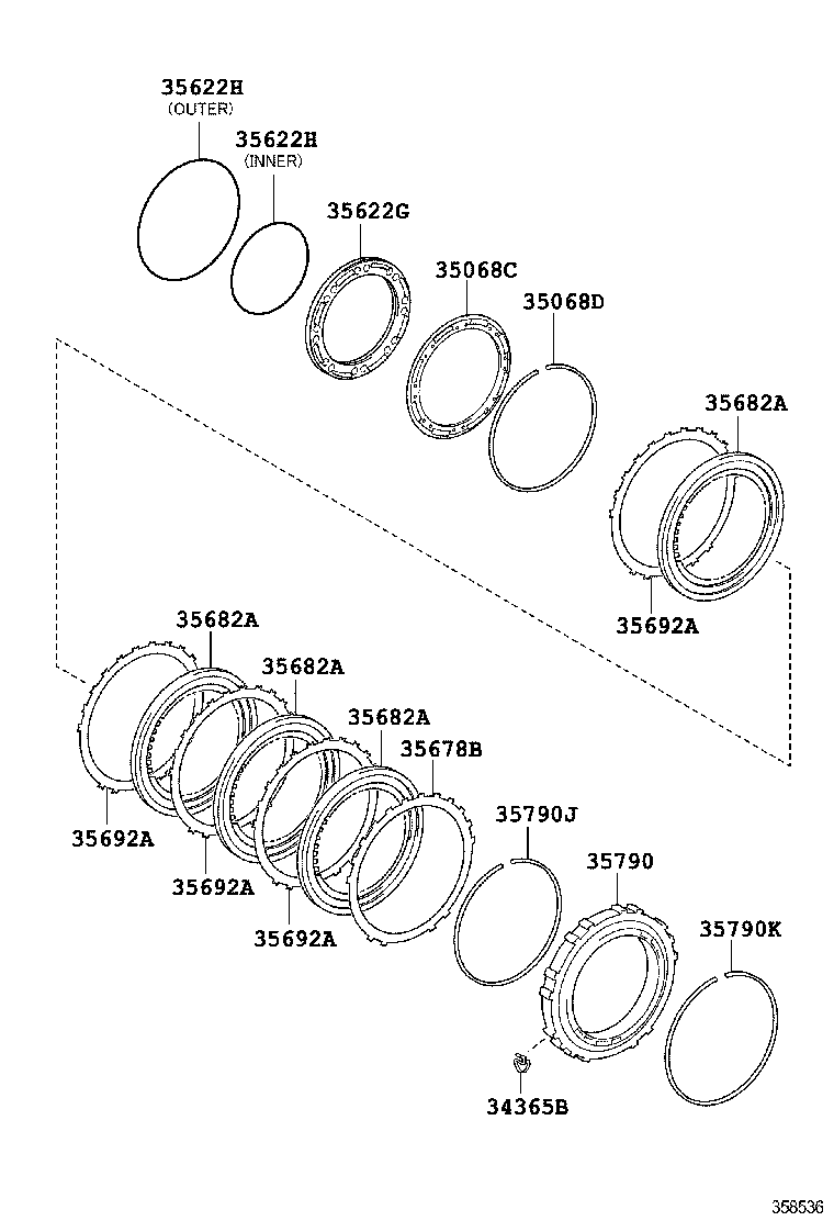  RAV4 |  CENTER SUPPORT PLANETARY SUN GEAR ATM