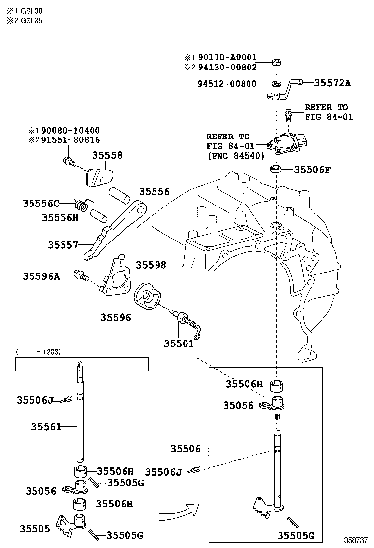  SIENNA |  THROTTLE LINK VALVE LEVER ATM