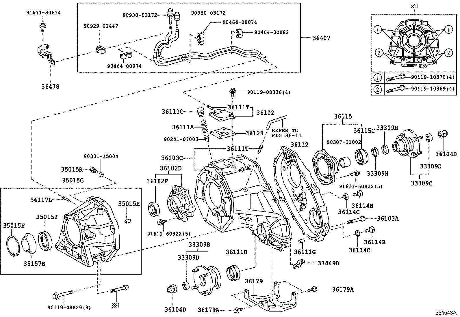  LAND CRUISER PRADO |  TRANSFER CASE EXTENSION HOUSING