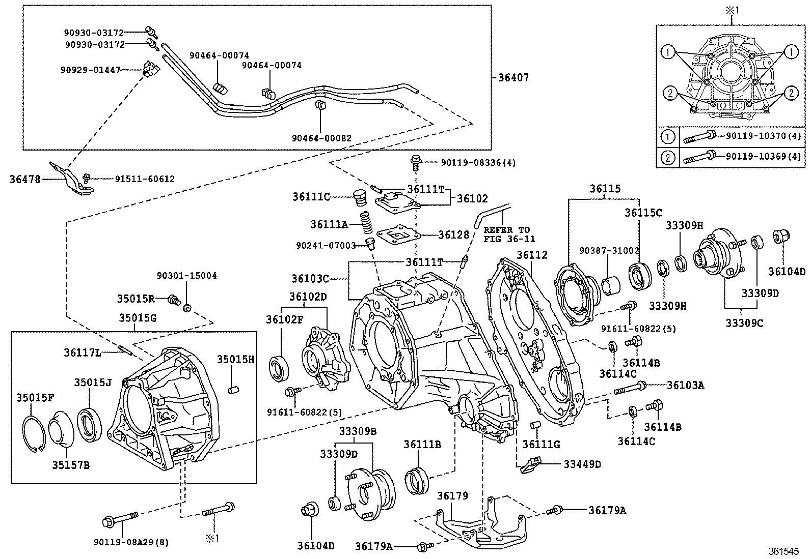  LAND CRUISER PRADO |  TRANSFER CASE EXTENSION HOUSING