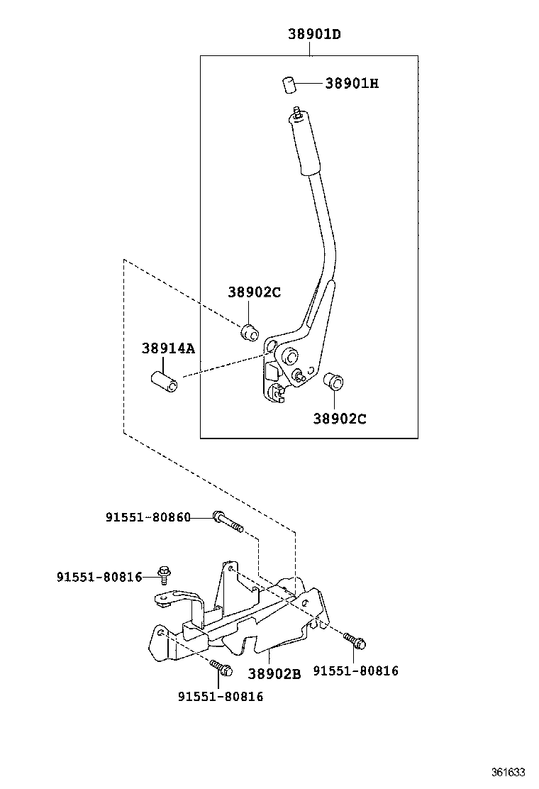  DYNA |  POWER TAKE OFF LEVER LINK