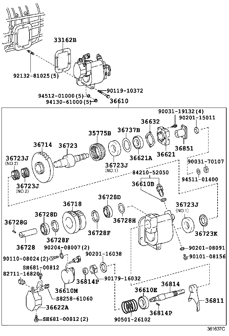  DYNA |  POWER TAKE OFF CASE GEAR