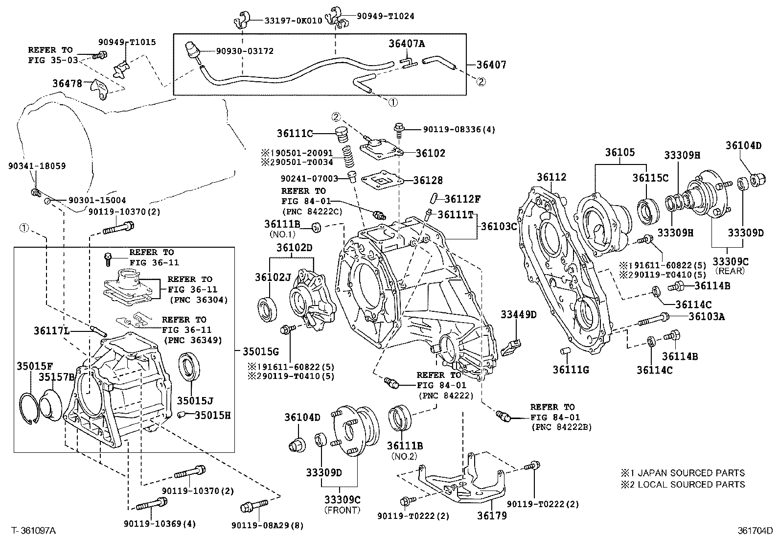  FORTUNER |  TRANSFER CASE EXTENSION HOUSING