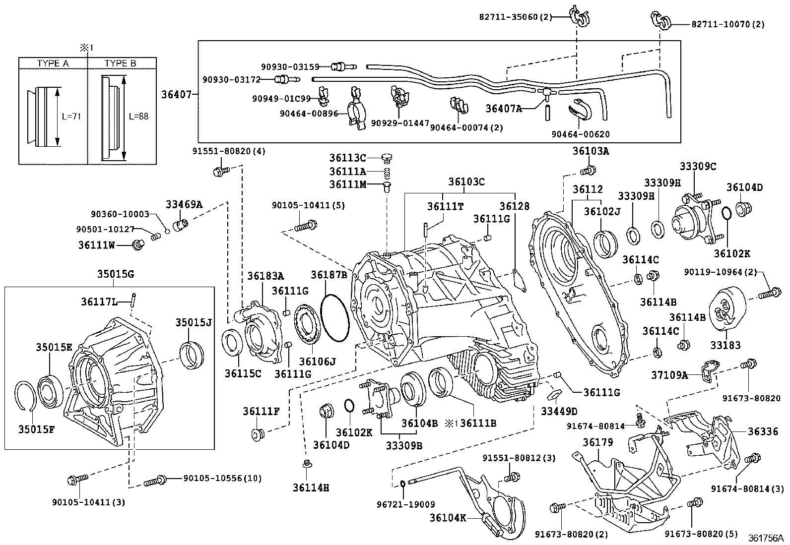  LAND CRUISER 200 |  TRANSFER CASE EXTENSION HOUSING