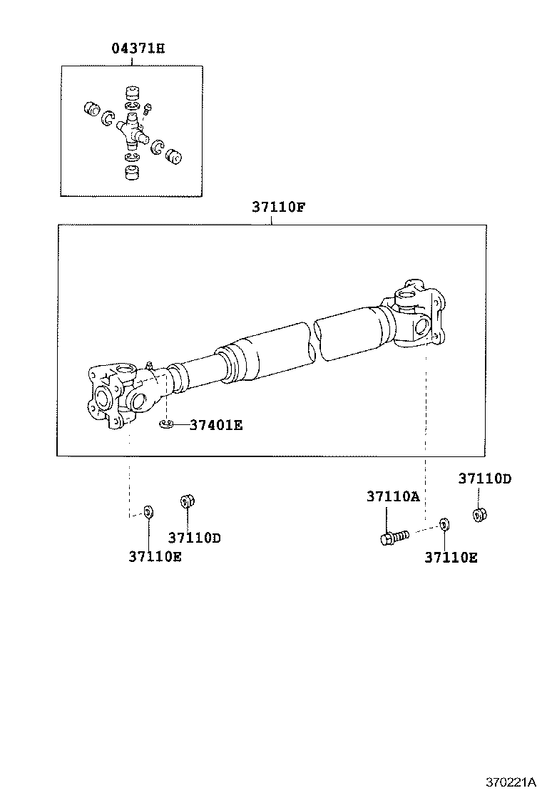  DYNA |  PROPELLER SHAFT UNIVERSAL JOINT